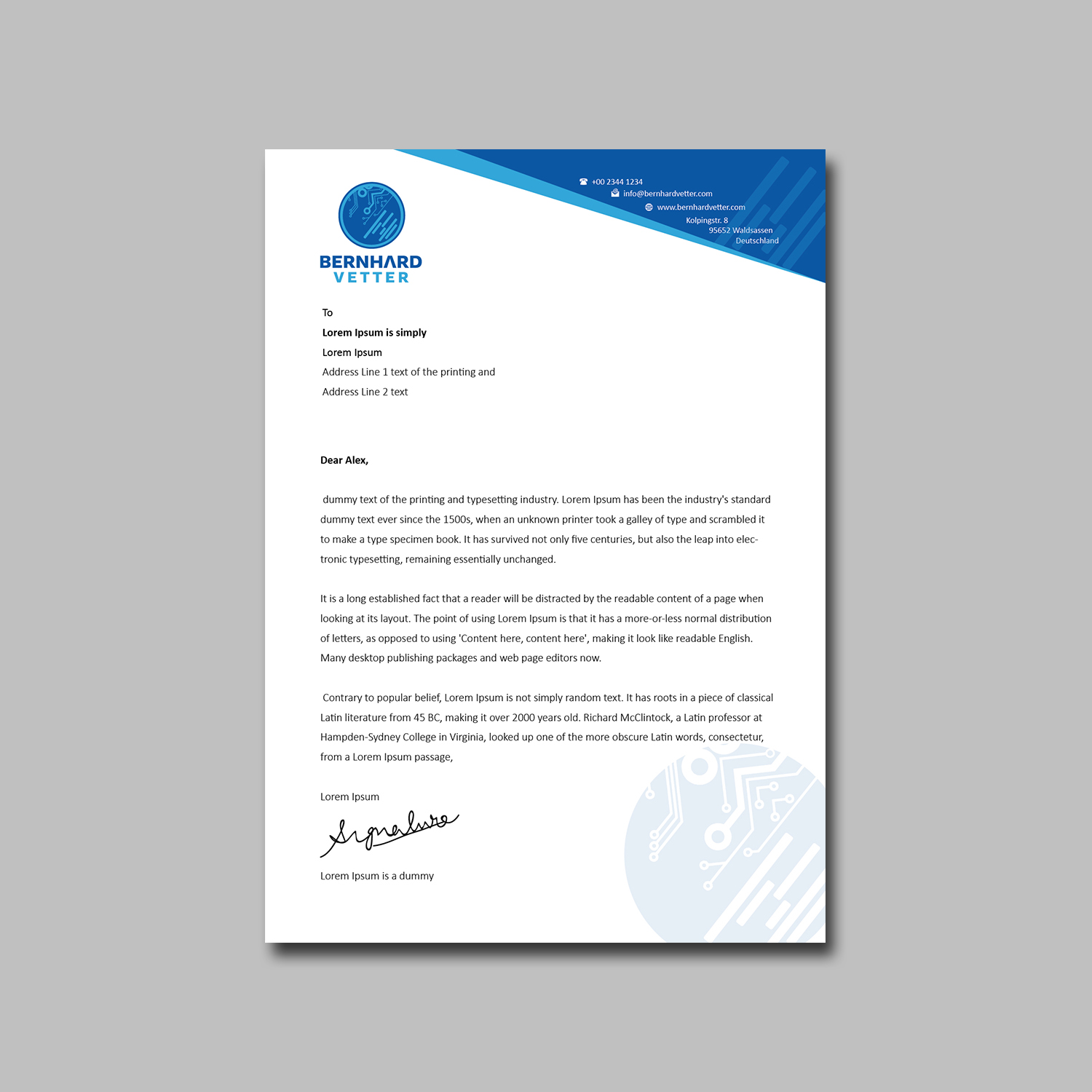 Letterhead Design by kousik for this project | Design #13141566