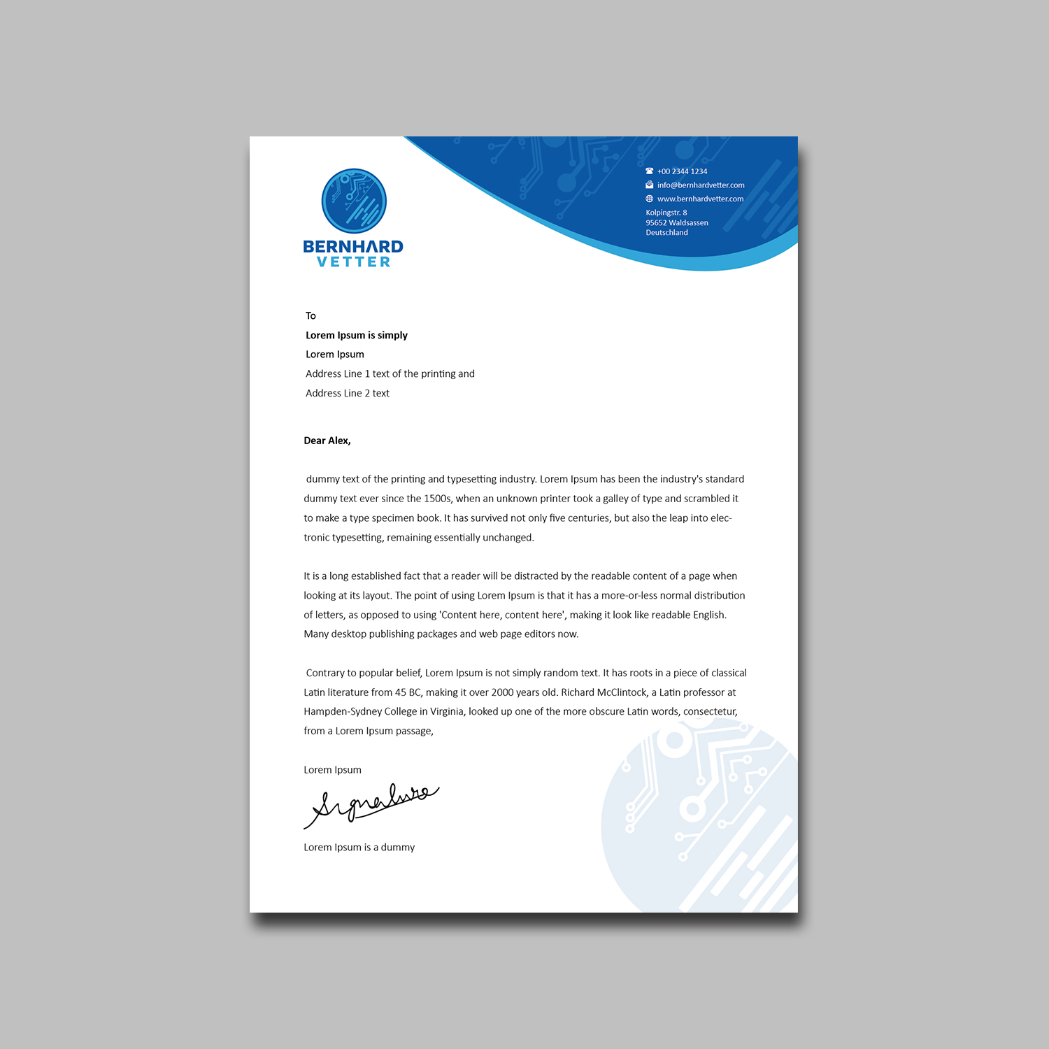Letterhead Design by kousik for this project | Design #13150792