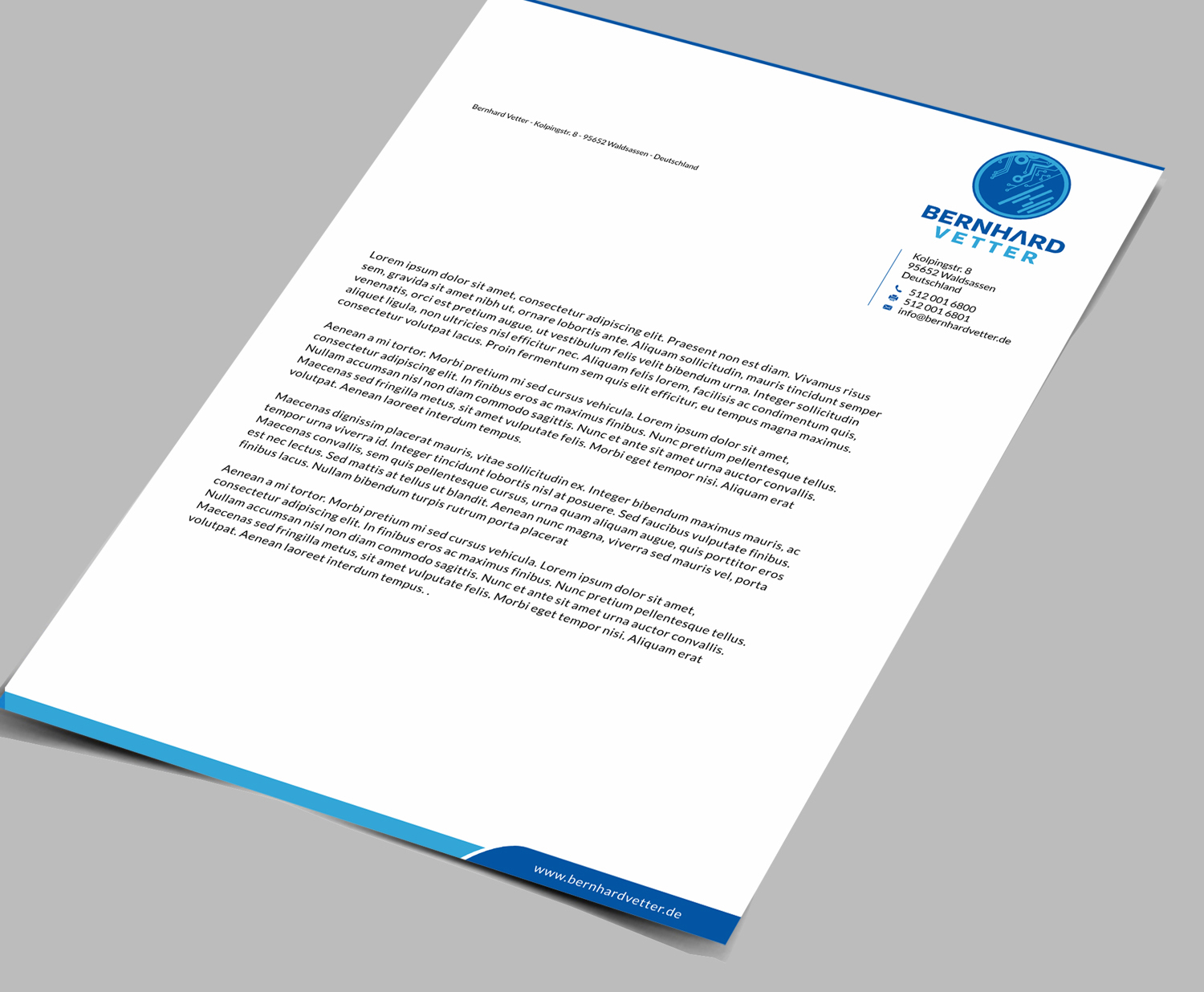 Letterhead Design by SKYdesign for this project | Design #13077560