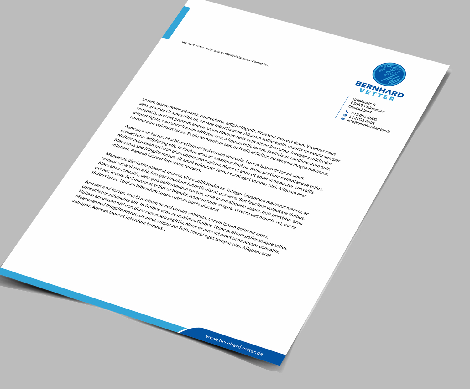 Letterhead Design by SKYdesign for this project | Design #13089507