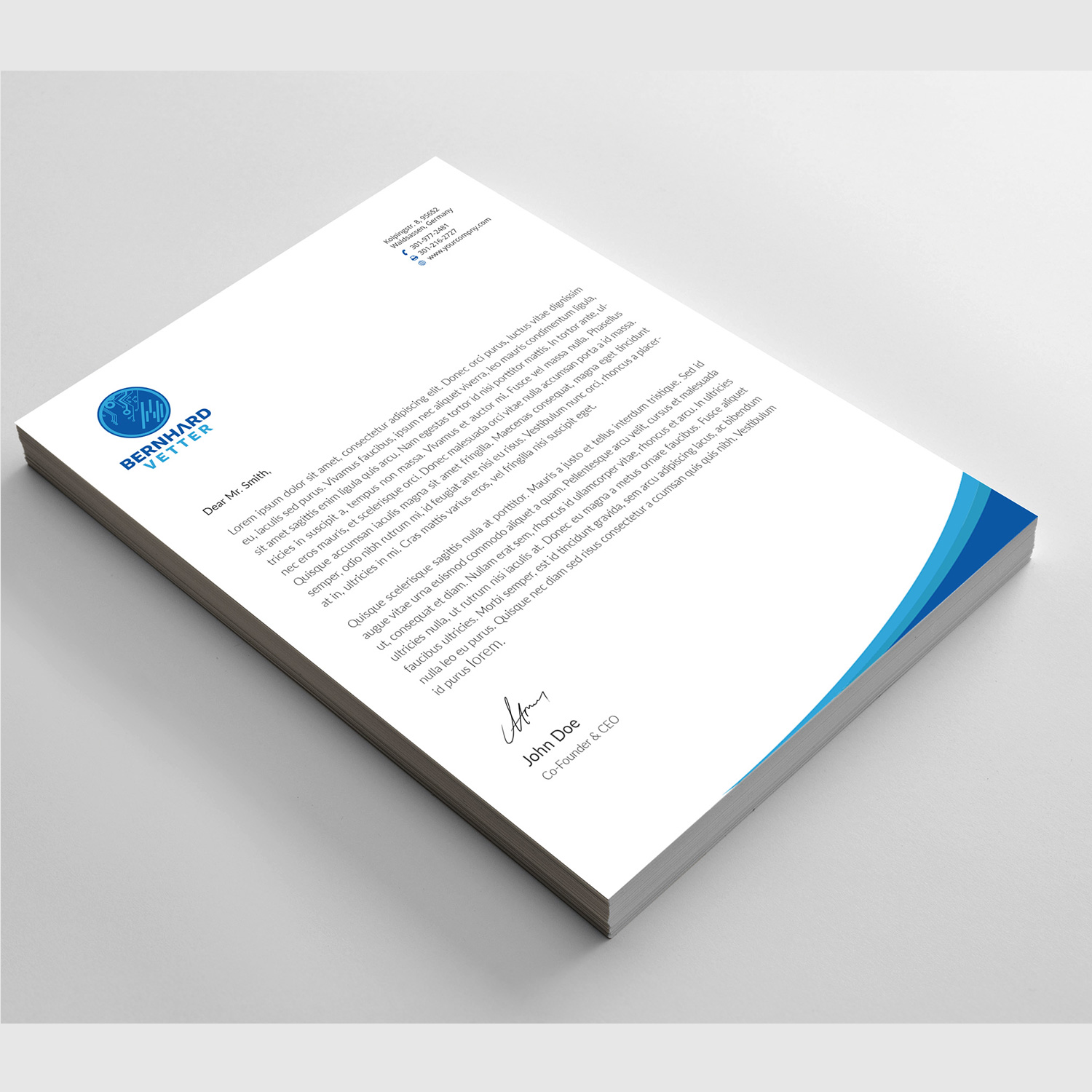 Letterhead Design by Right_D for this project | Design #13141067