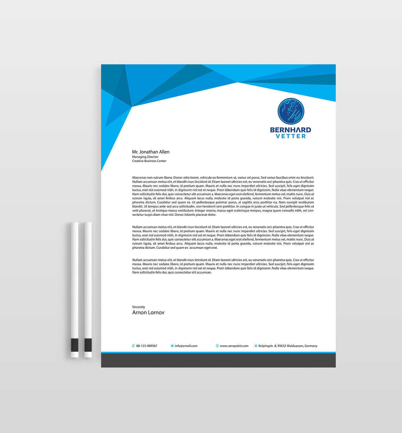 Letterhead Design by Designs 2019 for this project | Design #13137340