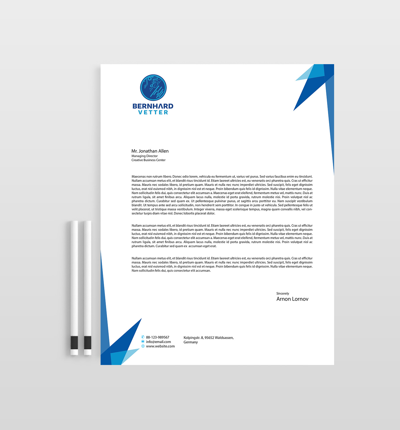 Elegant Modern Consulting Letterhead Design For A Company By Designs 19 Design