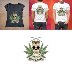Marijuana Outlaws Product Apparel Line Design  | T-shirt Design by DanielaC