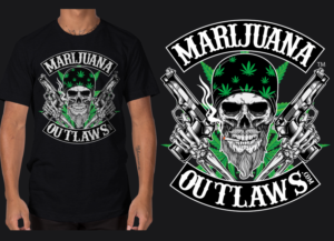 Marijuana Outlaws Product Apparel Line Design  | T-shirt Design by a.o.d