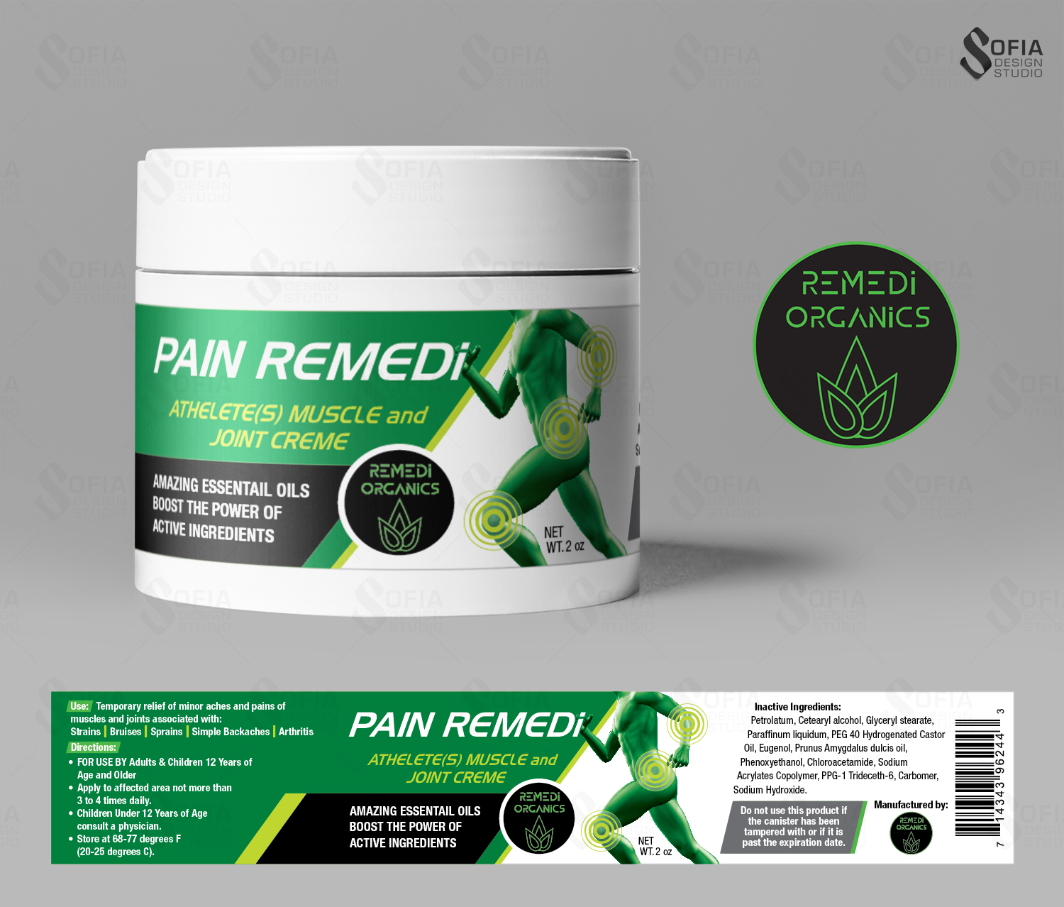 Packaging Design by SofiaDesignStudio for RemediOrganics | Design #13448791