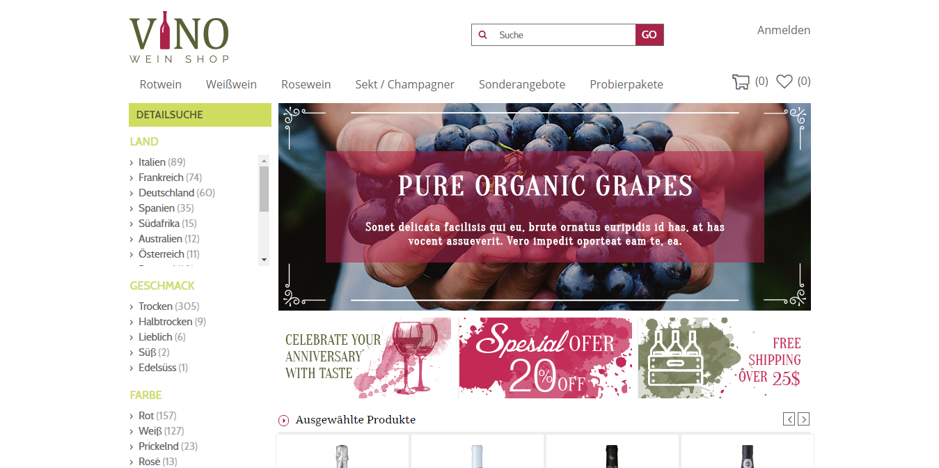 Grafik-Design von Kristina Andonoff für John's Weinshop | Design #13346431