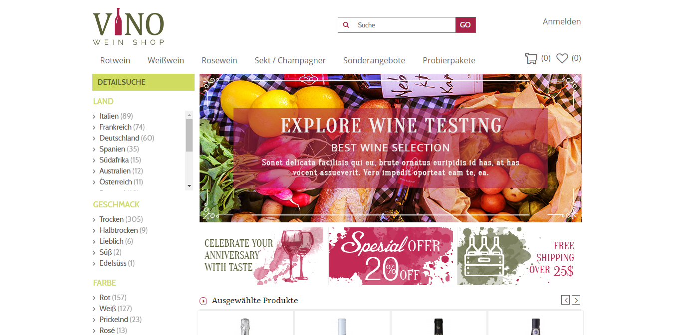 Grafik-Design von Kristina Andonoff für John's Weinshop | Design #13346440