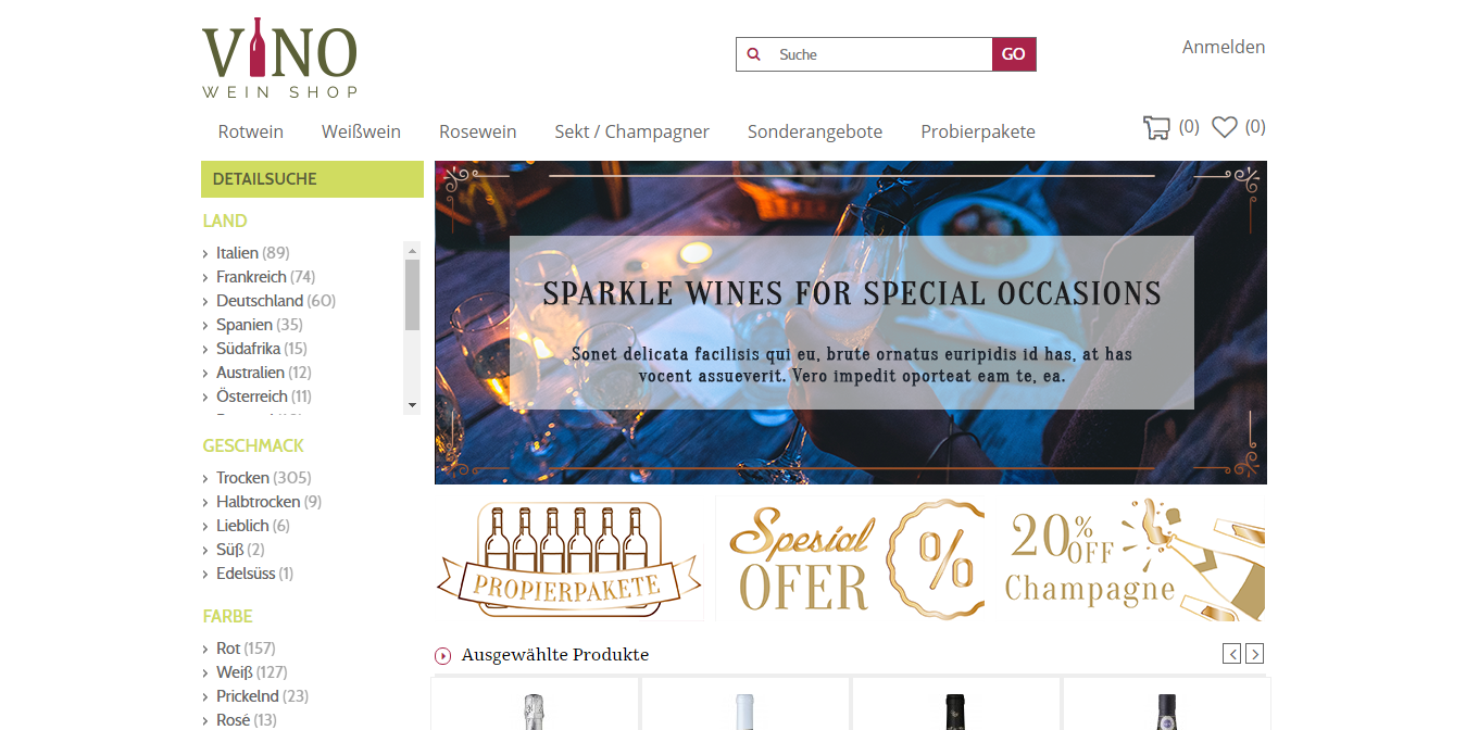 Grafik-Design von Kristina Andonoff für John's Weinshop | Design: #13403812