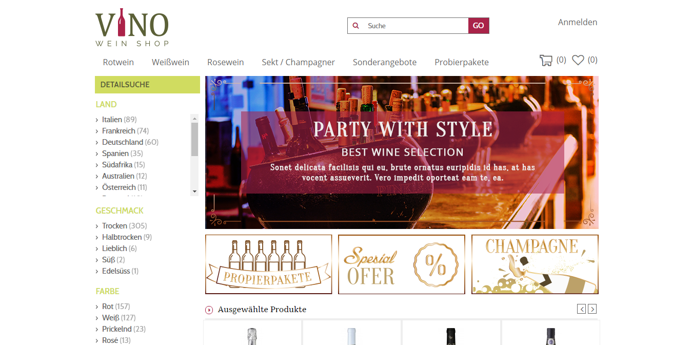 Design Graphique par Kristina Andonoff pour John's Weinshop | Design #13467552