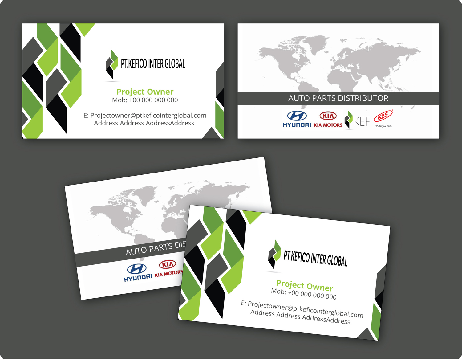 Business Card Design by Shikha for PT.KEFICO INTER GLOBAL | Design #13117182