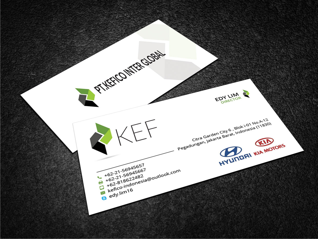 Business Card Design by Sandaruwan for PT.KEFICO INTER GLOBAL | Design #13094295