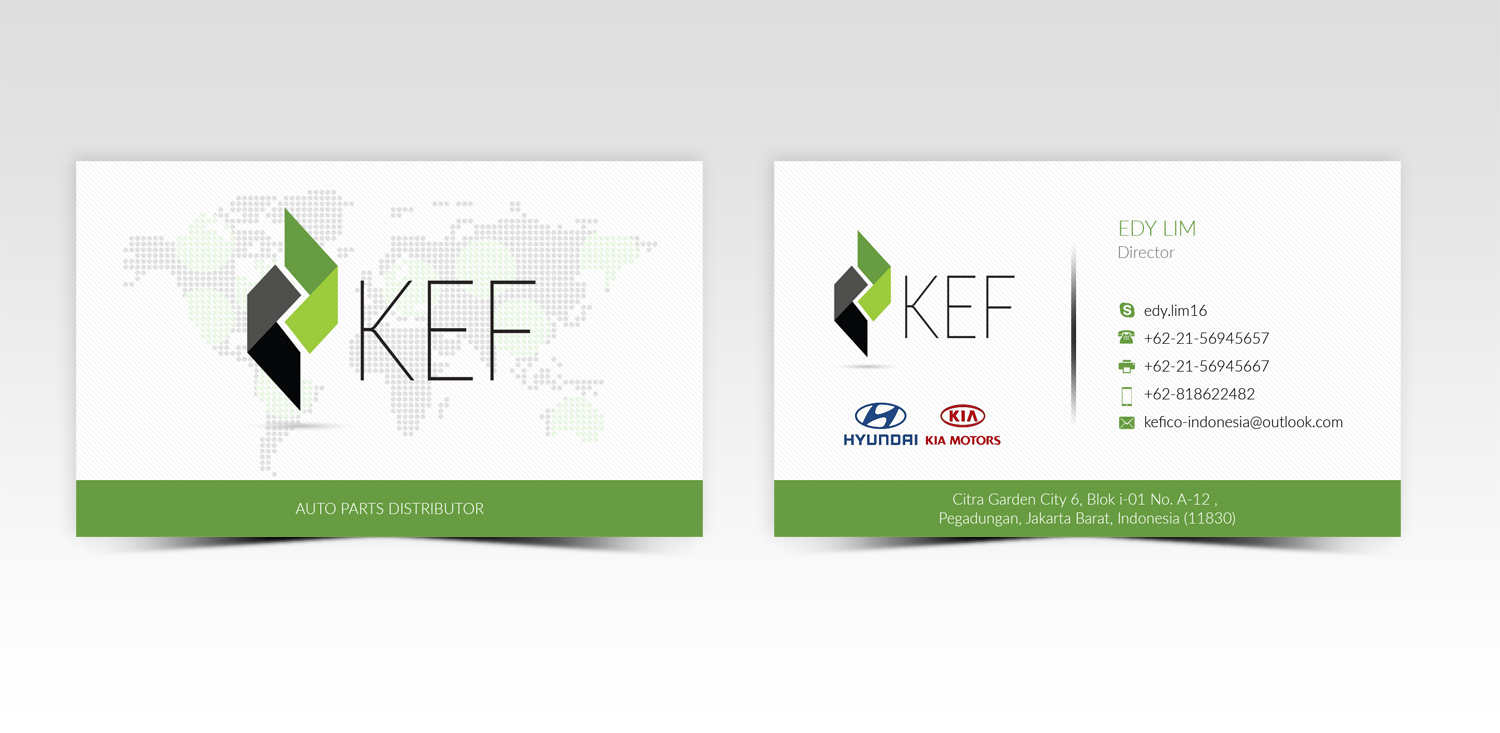 Business Card Design by Pointless Pixels India for PT.KEFICO INTER GLOBAL | Design #13097487