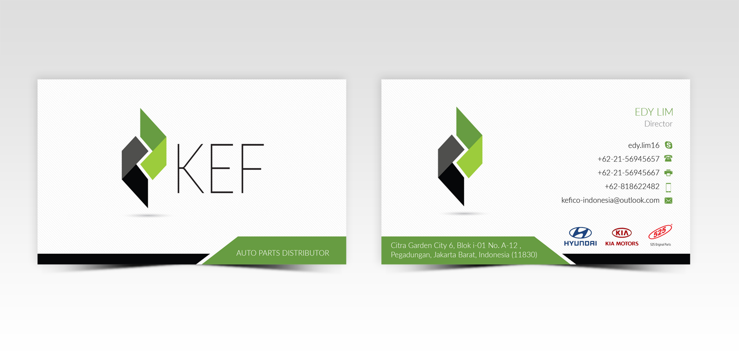 Business Card Design by Pointless Pixels India for PT.KEFICO INTER GLOBAL | Design #13097812