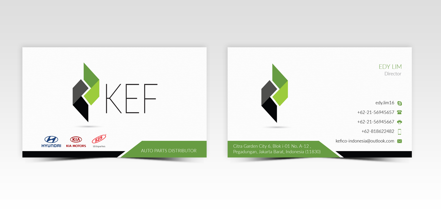 Business Card Design by Pointless Pixels India for PT.KEFICO INTER GLOBAL | Design #13098009