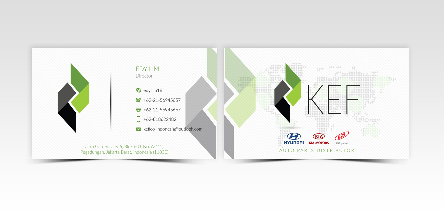 Business Card Design by Pointless Pixels India for PT.KEFICO INTER GLOBAL | Design #13098098