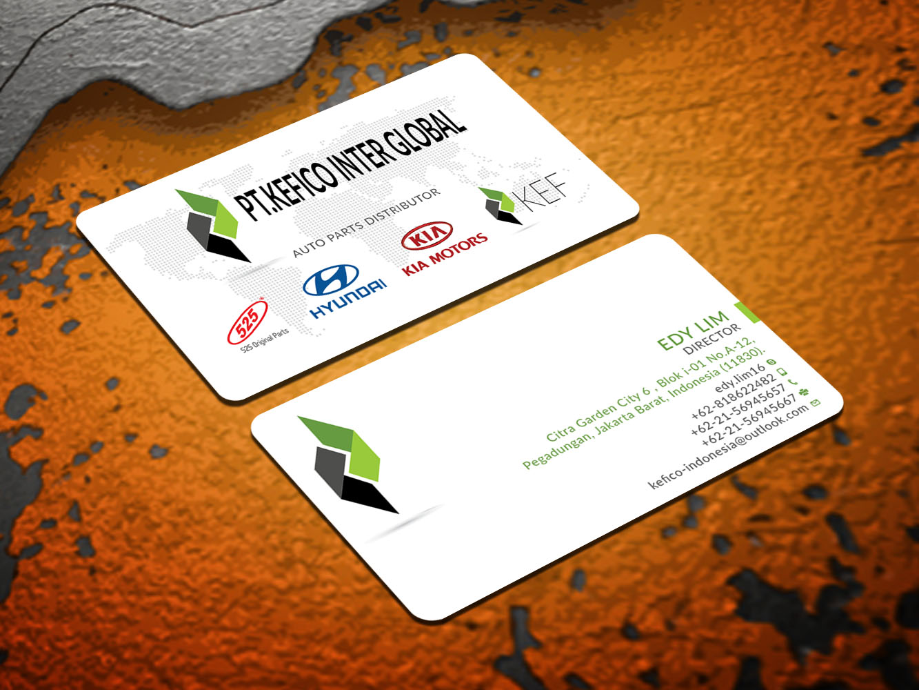 Business Card Design by Verified artistry (Design garden) for PT.KEFICO INTER GLOBAL | Design #13161575