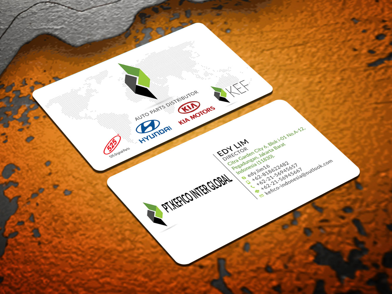 Business Card Design by Verified artistry (Design garden) for PT.KEFICO INTER GLOBAL | Design #13161577