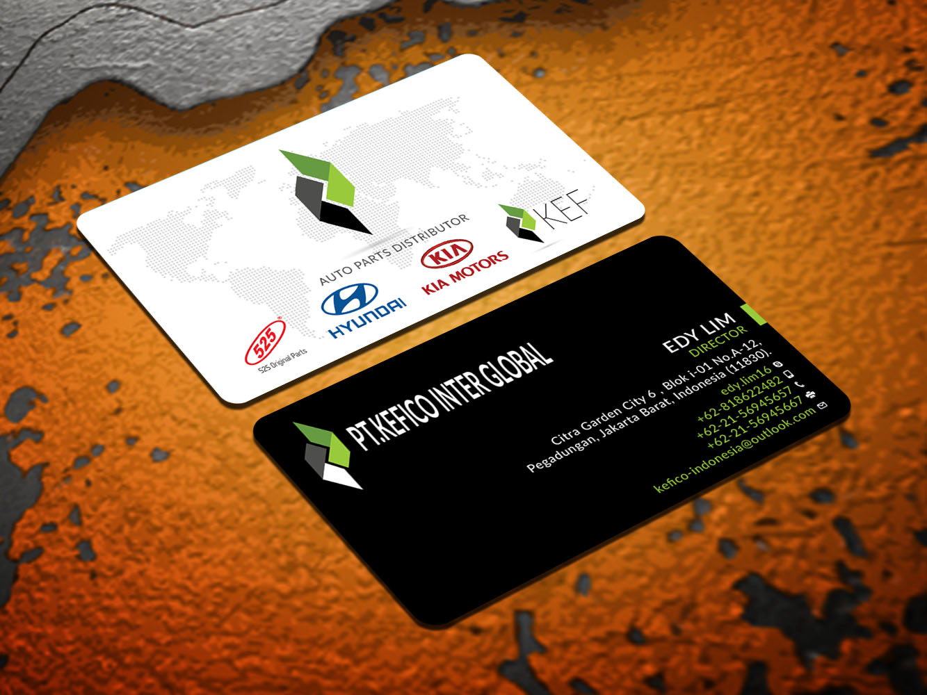 Business Card Design by Verified artistry (Design garden) for PT.KEFICO INTER GLOBAL | Design #13161578