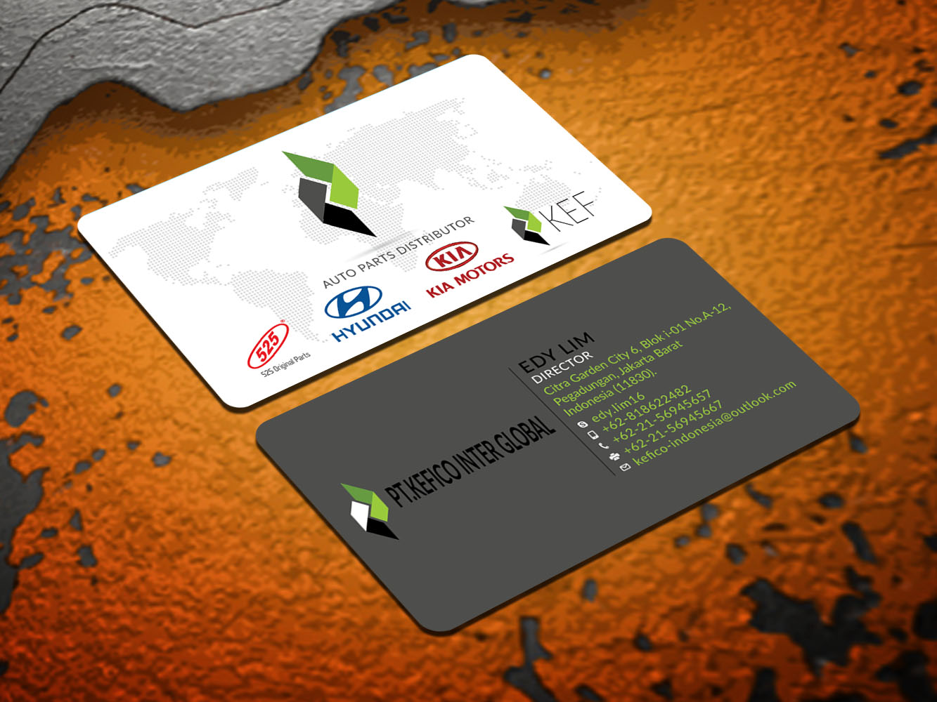 Business Card Design by Verified artistry (Design garden) for PT.KEFICO INTER GLOBAL | Design #13161584