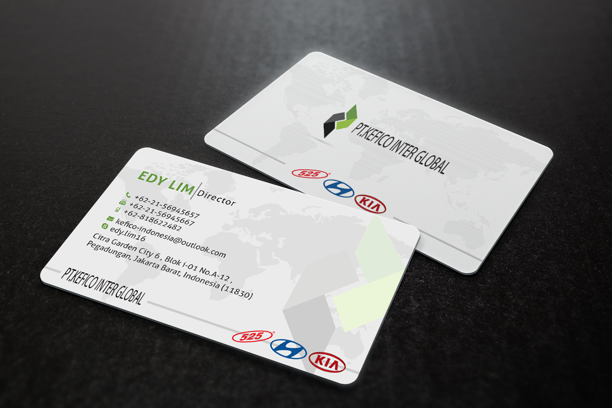 Business Card Design by DCMadrid for PT.KEFICO INTER GLOBAL | Design #13093238