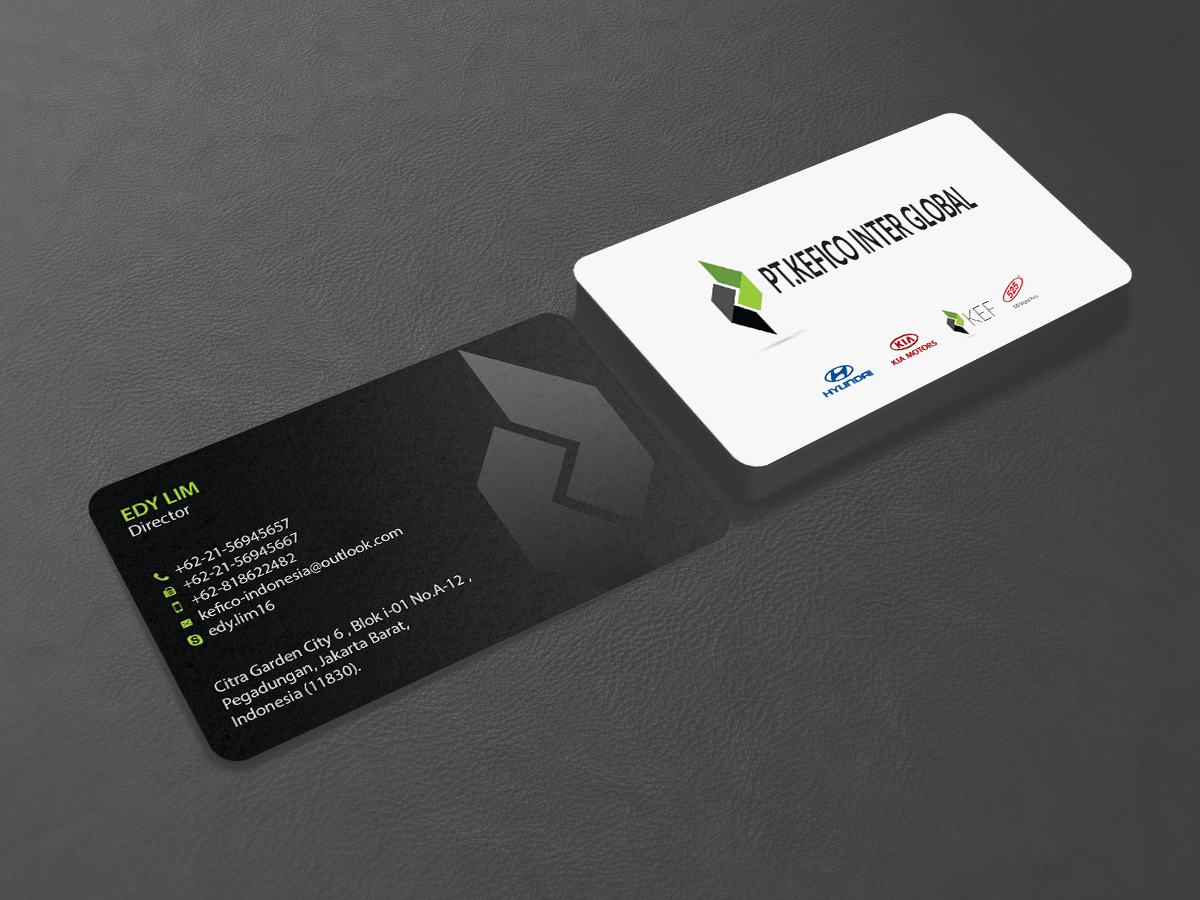 Diseño de Tarjeta de Presentación por Creations Box 2015 para PT.KEFICO INTER GLOBAL | Diseño #13100804
