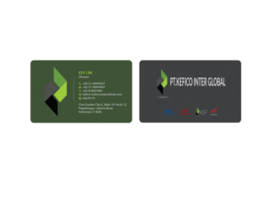 Design de Carte de Visite par Creations Box 2015 pour PT.KEFICO INTER GLOBAL | Design : #13100806