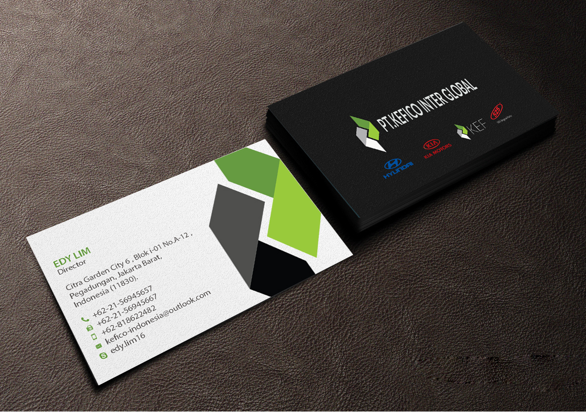 Business Card Design by Creations Box 2015 for PT.KEFICO INTER GLOBAL | Design #13100842