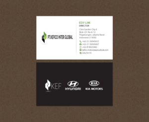 Business Card Design by chandrayaan.creative for PT.KEFICO INTER GLOBAL | Design: #13093856