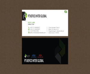Design de Carte de Visite par chandrayaan.creative pour PT.KEFICO INTER GLOBAL | Design : #13095137