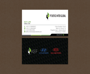 Design de Carte de Visite par chandrayaan.creative pour PT.KEFICO INTER GLOBAL | Design : #13095138