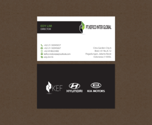 Design de Carte de Visite par chandrayaan.creative pour PT.KEFICO INTER GLOBAL | Design : #13095163