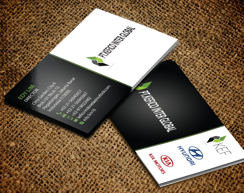 Business Card Design by chandrayaan.creative for PT.KEFICO INTER GLOBAL | Design #13095892