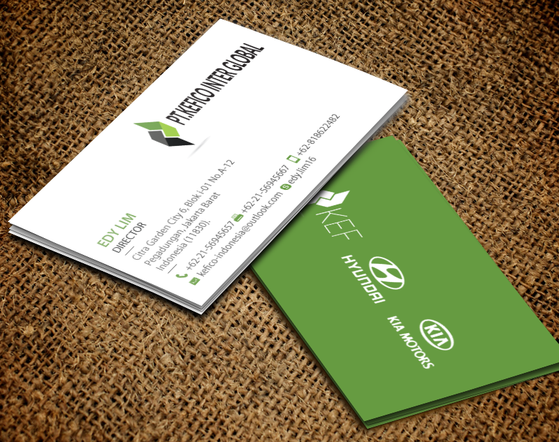 Business Card Design by chandrayaan.creative for PT.KEFICO INTER GLOBAL | Design #13097947