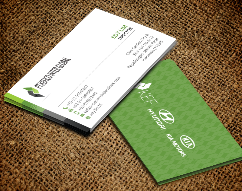 Business Card Design by chandrayaan.creative for PT.KEFICO INTER GLOBAL | Design #13097949