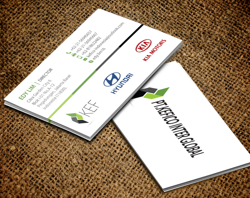 Business Card Design by chandrayaan.creative for PT.KEFICO INTER GLOBAL | Design #13097953