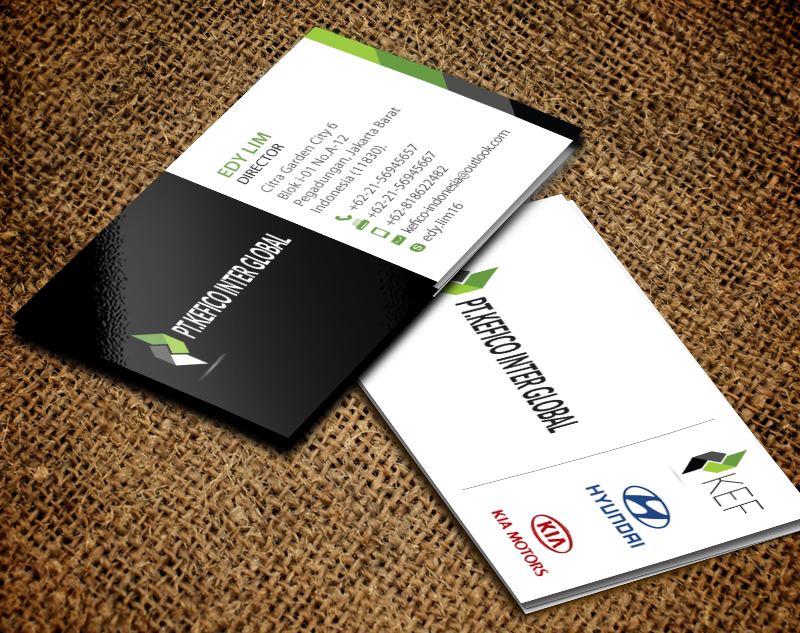 Business Card Design by chandrayaan.creative for PT.KEFICO INTER GLOBAL | Design #13097956