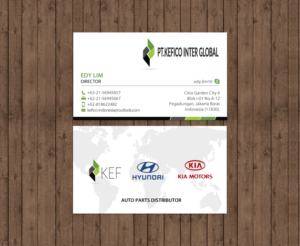 Business Card Design by chandrayaan.creative for PT.KEFICO INTER GLOBAL | Design #13130679