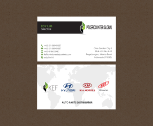 Design de Carte de Visite par chandrayaan.creative pour PT.KEFICO INTER GLOBAL | Design : #13170522