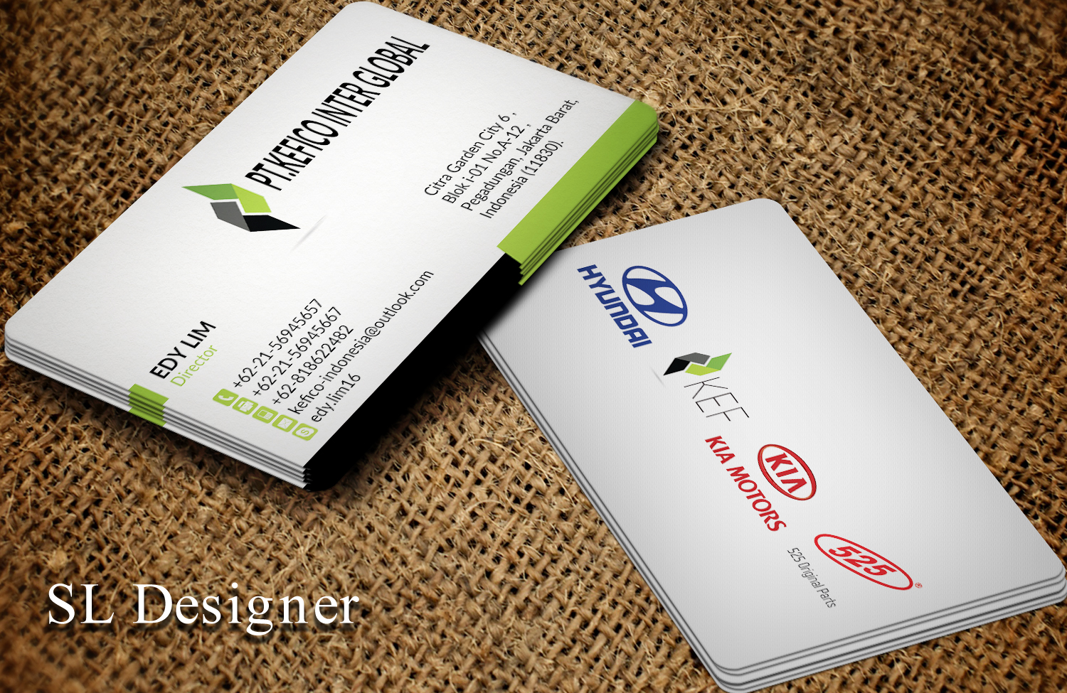 Design de Carte de Visite par SL Designer pour PT.KEFICO INTER GLOBAL | Design #13091905