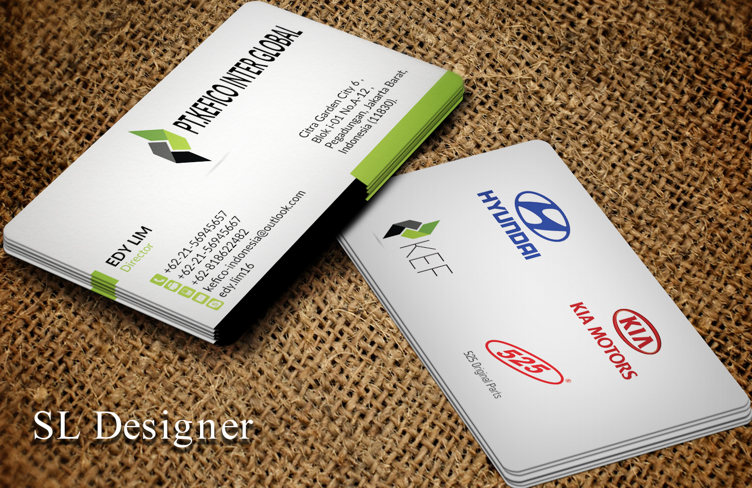 Business Card Design by SL Designer for PT.KEFICO INTER GLOBAL | Design #13091940