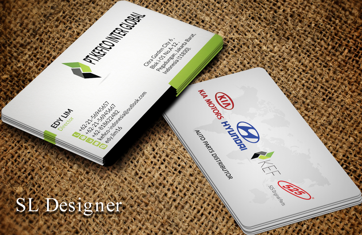 Business Card Design by SL Designer for PT.KEFICO INTER GLOBAL | Design #13168222