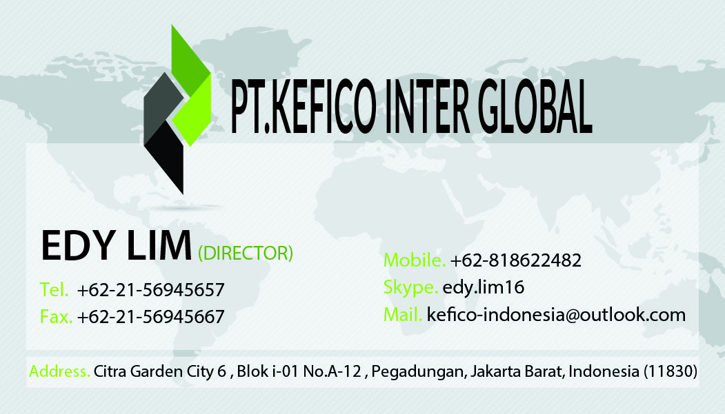 Visitenkarten-Design von Buddhika15807 für PT.KEFICO INTER GLOBAL | Design #13109854