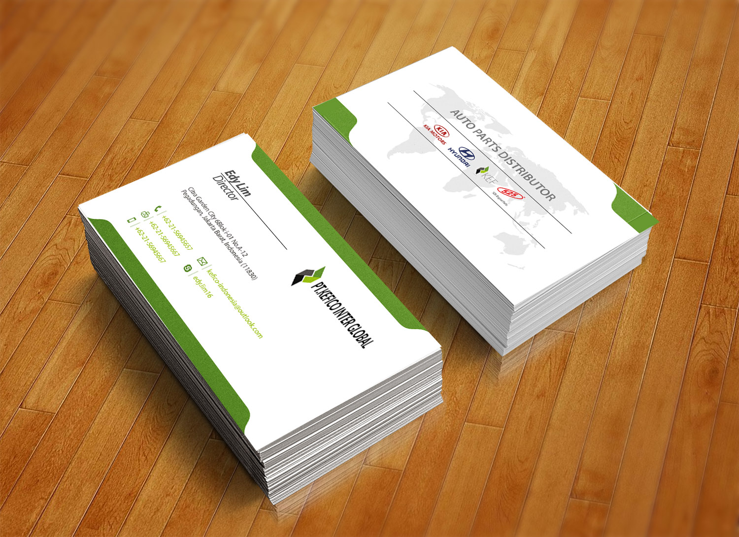 Business Card Design by Amir mh for PT.KEFICO INTER GLOBAL | Design #13122842
