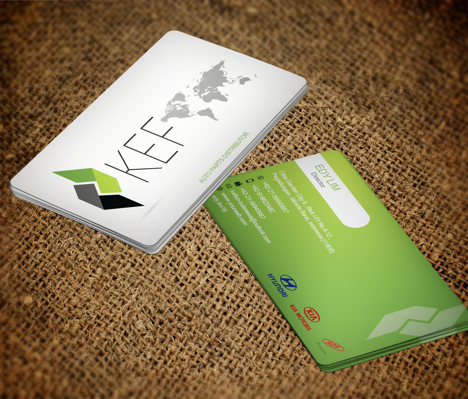 Business Card Design by Imagine Box for PT.KEFICO INTER GLOBAL | Design #13100011