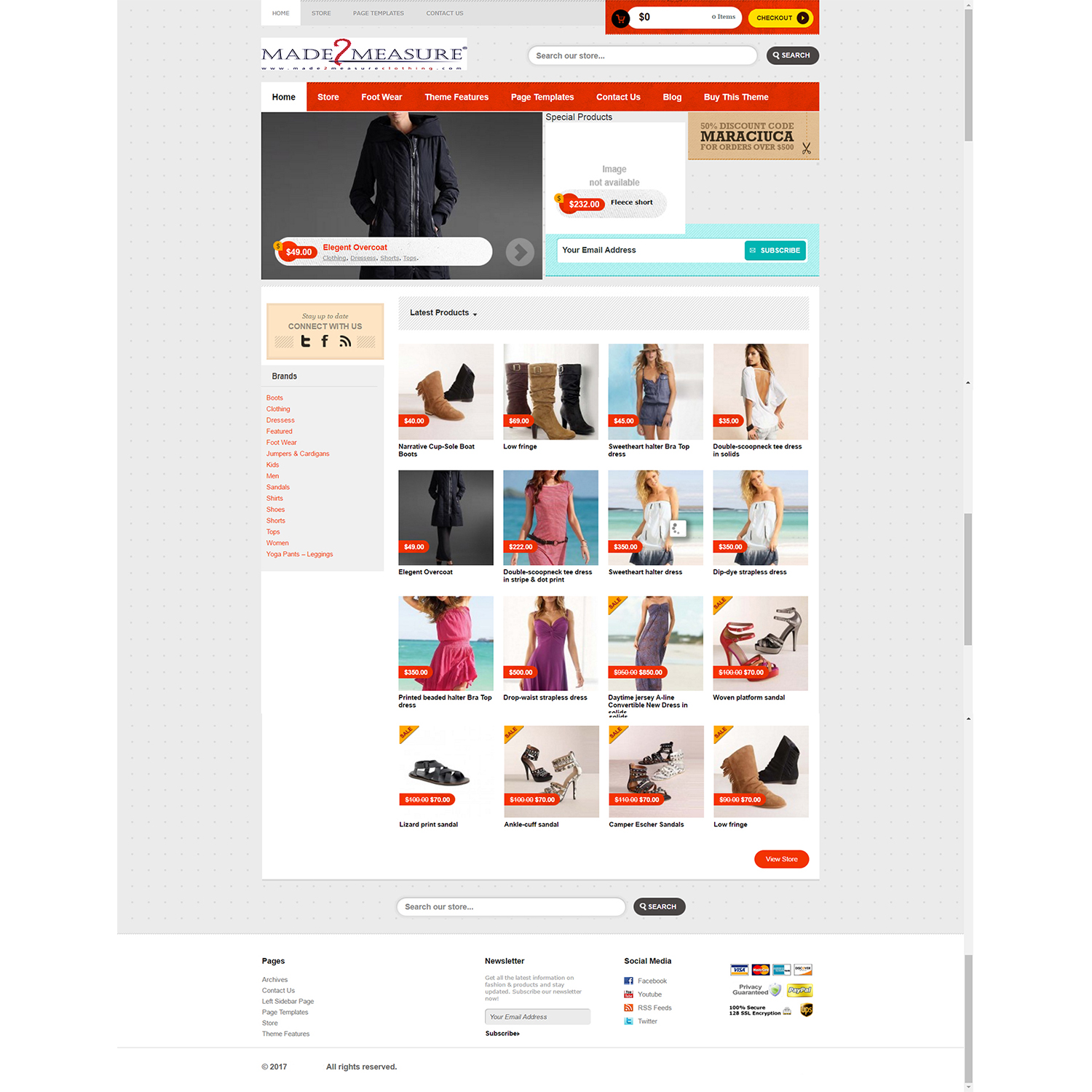 Web Design par bazickoff pour Made2Measure Clothing | Design #13304587