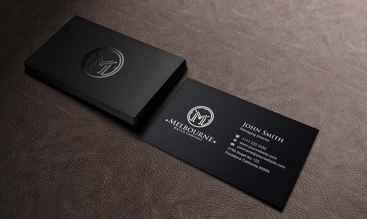 Diseño de Tarjeta de Presentación por INDIAN_Ashok para Melbourne Watch Company Pty Ltd | Diseño #13095804
