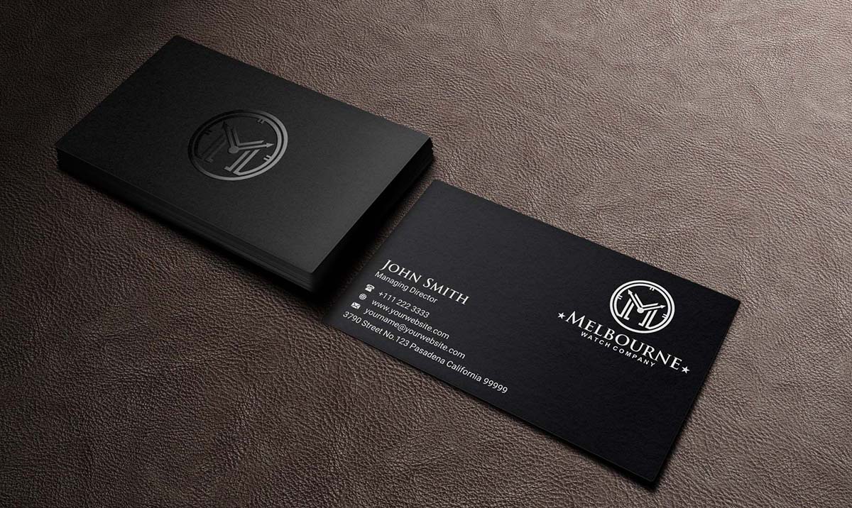 Business Card Design by INDIAN_Ashok for Melbourne Watch Company Pty Ltd | Design #13095805