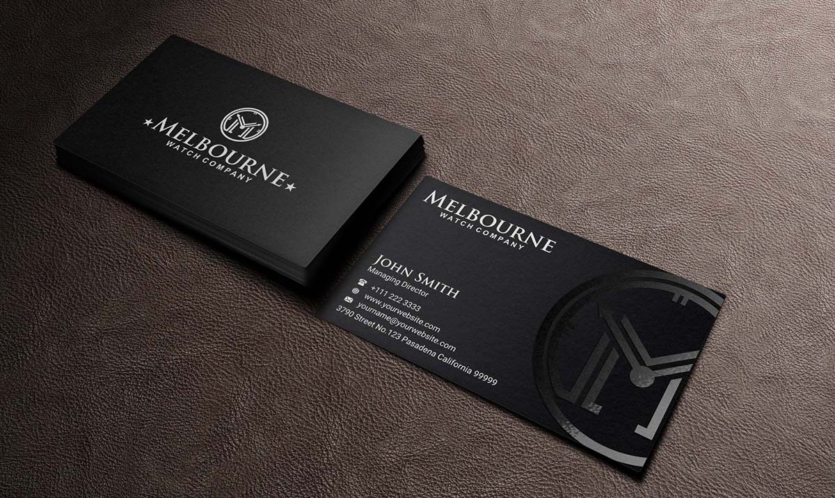 Diseño de Tarjeta de Presentación por INDIAN_Ashok para Melbourne Watch Company Pty Ltd | Diseño #13095811