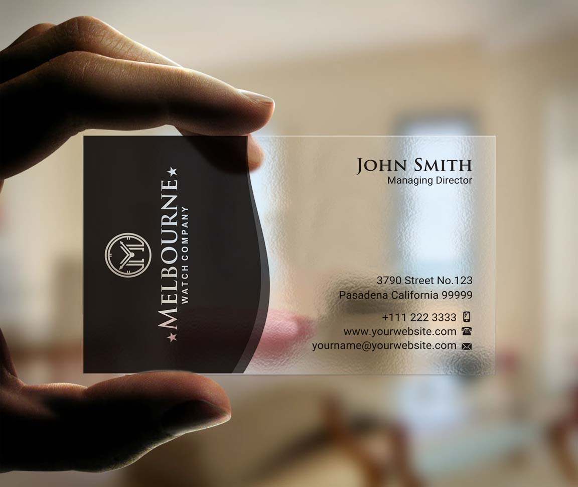 Business Card Design by INDIAN_Ashok for Melbourne Watch Company Pty Ltd | Design #13095852